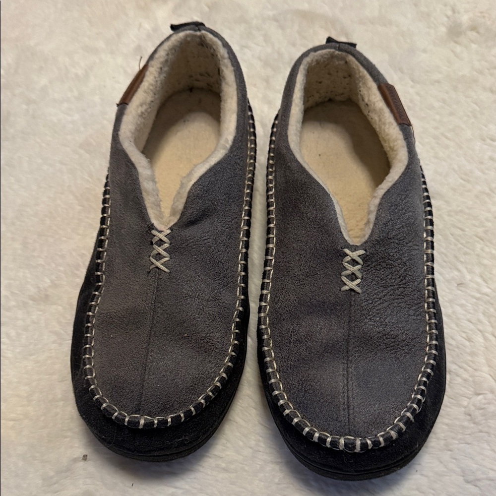 Cozy Gray Men's Slip-On Loafers